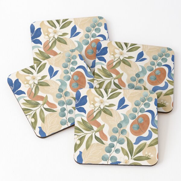 Item preview, Mediterranean Modern – Seamless Botanical Watercolor Pattern designed and sold by Jandedan.