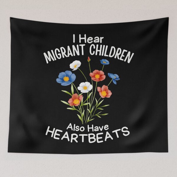 Item preview, I Hear Migrant Children Also Have Heartbeats Social Justice designed and sold by Apparel-Vortex.
