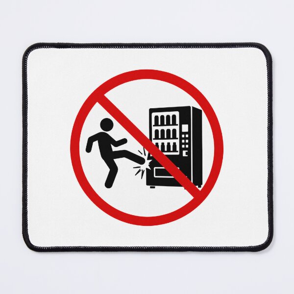 Item preview, Funny No Kicking Vending Machine Sign designed and sold by MonkiFlipp.