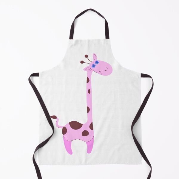 Item preview, Pink Cartoon Giraffe with Flowers designed and sold by Agnisherl.