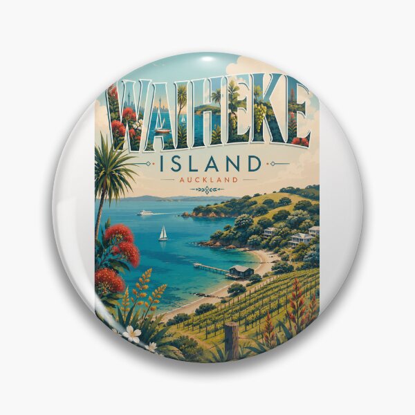 Item preview, Waiheke Island Auckland Hauraki Gulf New Zealand Coastline designed and sold by Places On Earth.