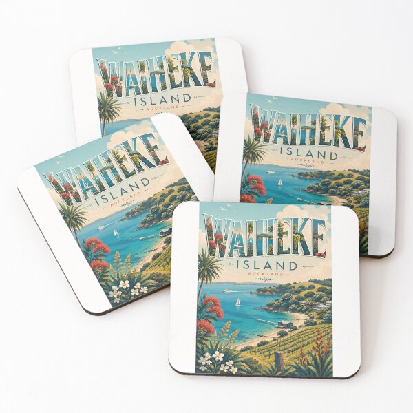 Item preview, Waiheke Island Auckland Hauraki Gulf New Zealand Coastline designed and sold by Places On Earth.