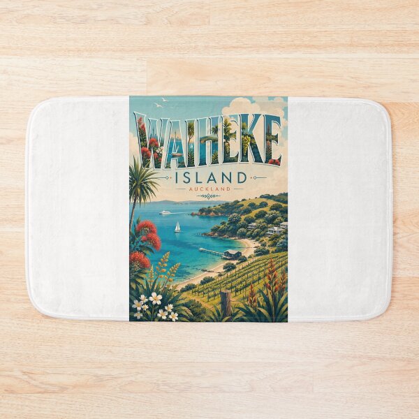 Item preview, Waiheke Island Auckland Hauraki Gulf New Zealand Coastline designed and sold by Places On Earth.