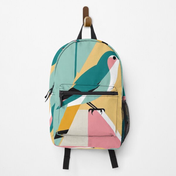 Item preview, Art - Modern Avian Motif, Colorful Geometric Composition designed and sold by World-Pets.