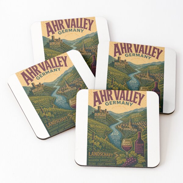 Item preview, Ahr Valley Rhineland Palatinate Germany Wine Region designed and sold by Places On Earth.