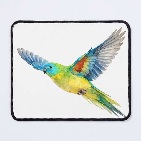 Item preview, Turquoise Parrot Watercolour — Australian Grass Parrot designed and sold by Jaruart.