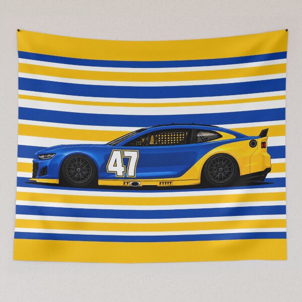 Item preview, Ricky Stenhouse Jr. #47 Blue & Yellow Nascar  designed and sold by PitWallArt.