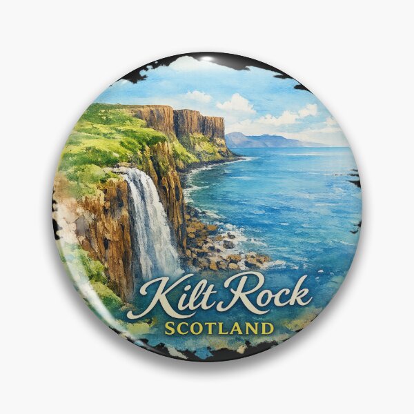 Item preview, Kilt Rock Scotland and uk travel designed and sold by DamioPolArt.