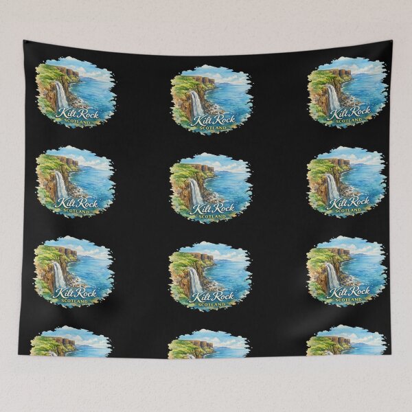 Item preview, Kilt Rock Scotland and uk travel designed and sold by DamioPolArt.