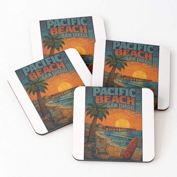 Item preview, Pacific Beach San Diego California Sunset Coastline designed and sold by Places On Earth.
