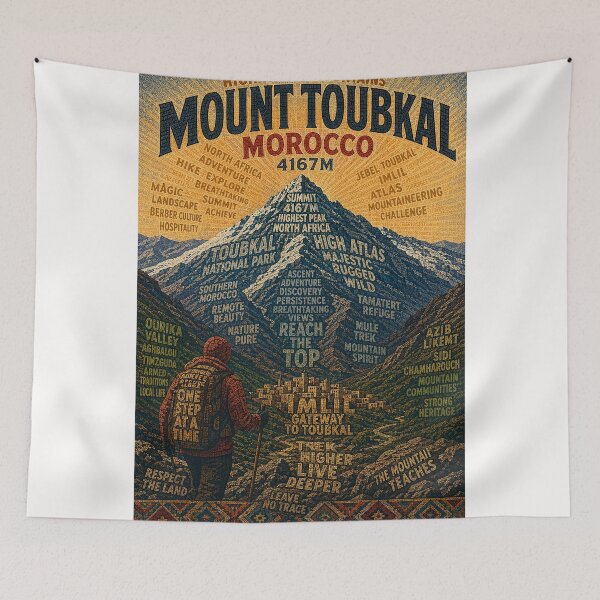 Item preview, Mount Toubkal High Atlas Morocco Summit designed and sold by Places On Earth.