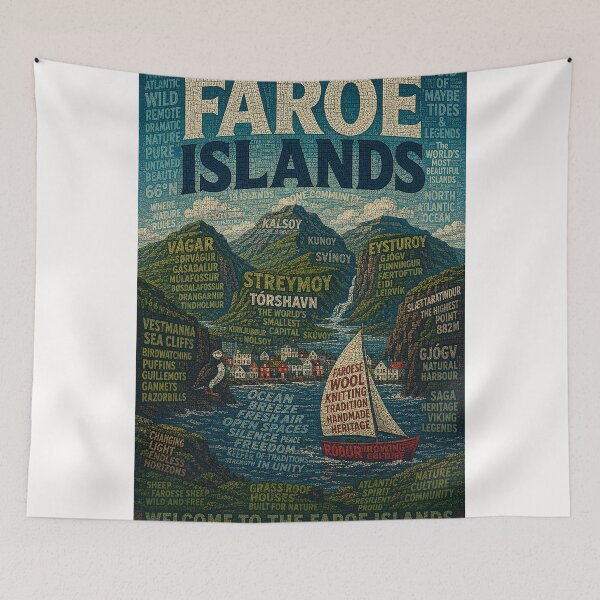 Item preview, Faroe Islands Torshavn North Atlantic Archipelago designed and sold by Places On Earth.