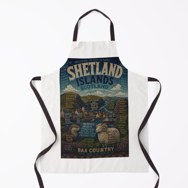 Item preview, Shetland Islands Scotland Coastal Heritage with Lerwick Eshaness and Muckle Flugga designed and sold by Places On Earth.