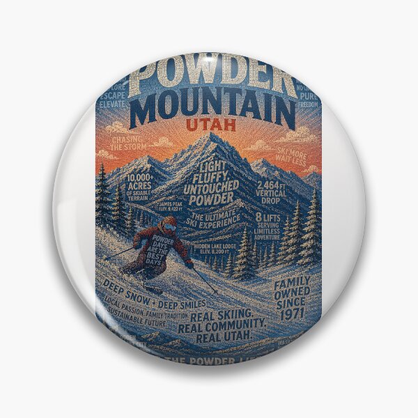 Item preview, Powder Mountain Utah Wasatch Range Ski Resort and James Peak Adventure designed and sold by Places On Earth.