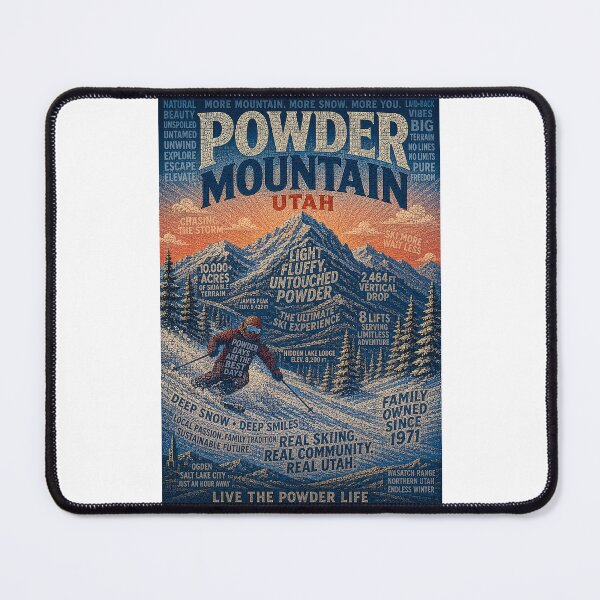 Item preview, Powder Mountain Utah Wasatch Range Ski Resort and James Peak Adventure designed and sold by Places On Earth.