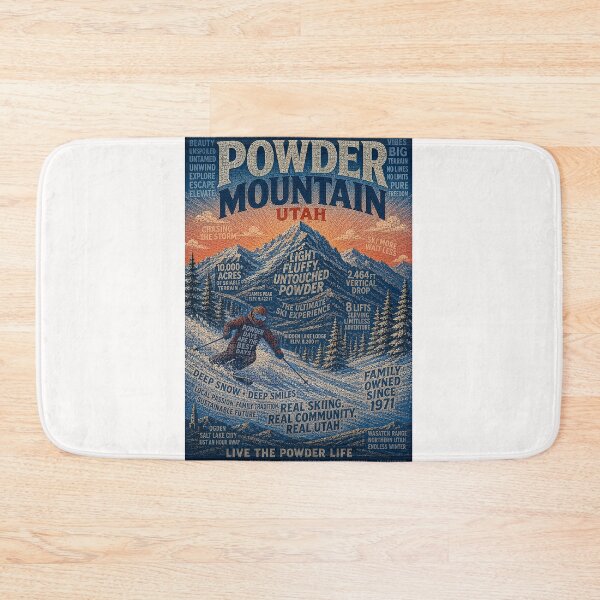 Item preview, Powder Mountain Utah Wasatch Range Ski Resort and James Peak Adventure designed and sold by Places On Earth.