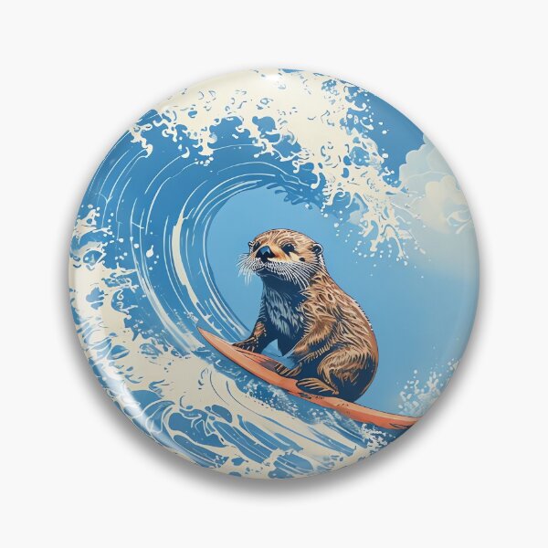 Item preview, Otter Wave Rider designed and sold by ONYX Pixee.