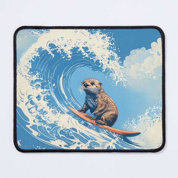 Item preview, Otter Wave Rider designed and sold by ONYX Pixee.