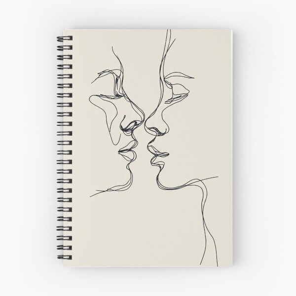 Item preview, Duo Faces One Line Art Couple - Minimalist Abstract Silhouettes designed and sold by DkSpirit.