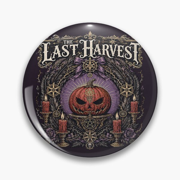 Item preview, The Last Harvest Gothic Jack-O-Lantern | Dark Samhain Graphic designed and sold by InkspirationGraphics.