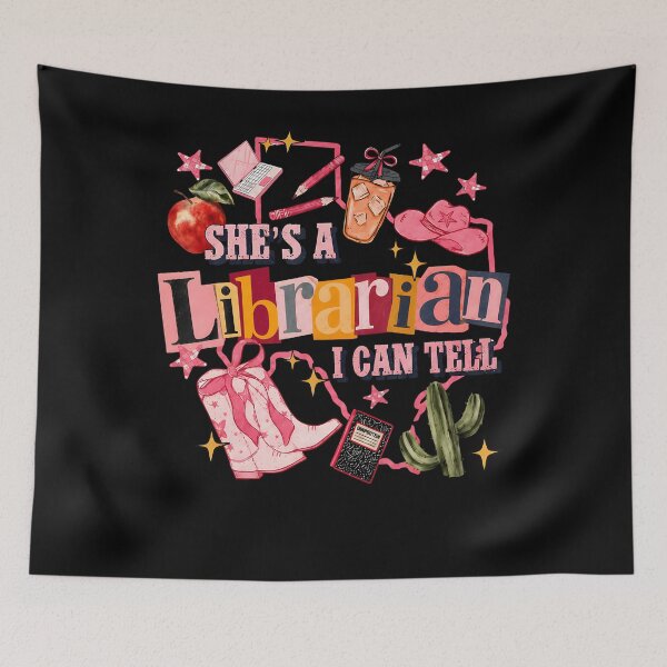 Item preview, Shes A Librarian I Can Tell Western Classroom Art  designed and sold by Apparel-Vortex.