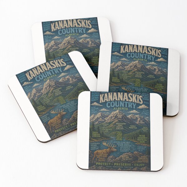 Item preview, Kananaskis Country Alberta Canadian Rockies with Barrier Lake and Mount Kidd designed and sold by Places On Earth.