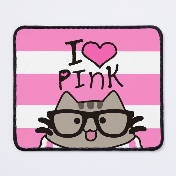 Item preview, I Heart Pink Striped Plusheen designed and sold by ThinDove.