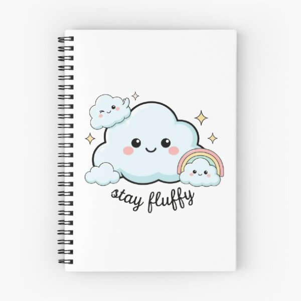 Item preview, Stay Fluffy Cute Cloud Family Rainbow Kawaii Pastel Aesthetic Design designed and sold by Faisal  Shah.