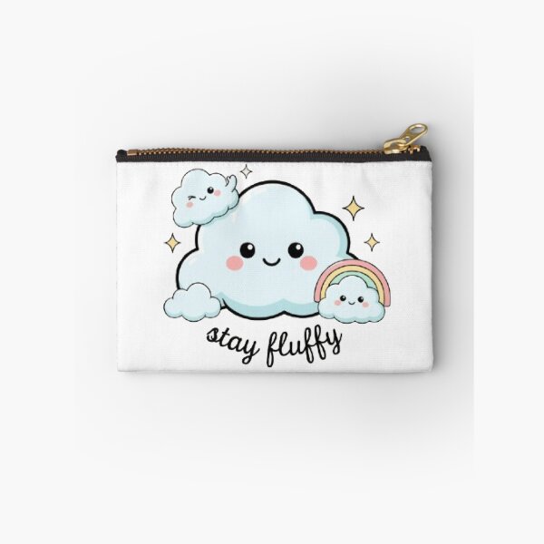 Item preview, Stay Fluffy Cute Cloud Family Rainbow Kawaii Pastel Aesthetic Design designed and sold by Faisal  Shah.