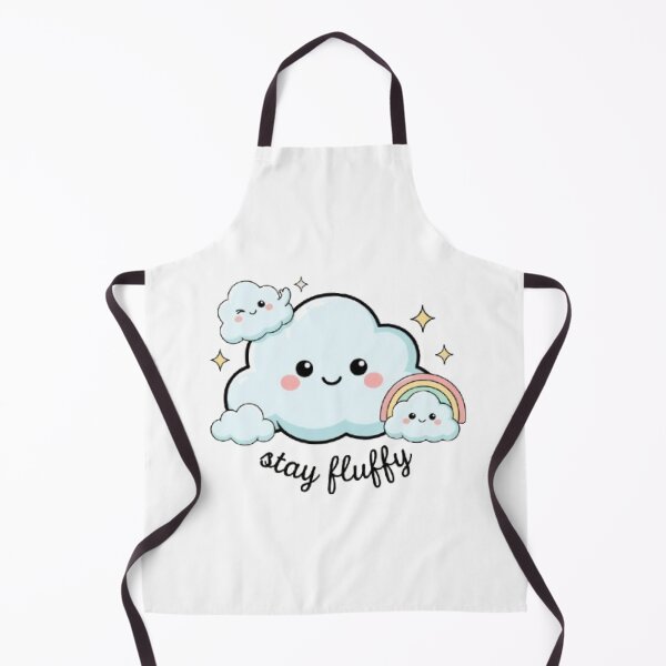 Item preview, Stay Fluffy Cute Cloud Family Rainbow Kawaii Pastel Aesthetic Design designed and sold by Faisal Shah.
