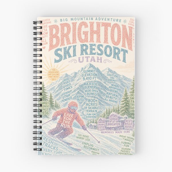 Item preview, Brighton Ski Resort Utah Big Cottonwood Canyon Wasatch Mountains designed and sold by Places On Earth.