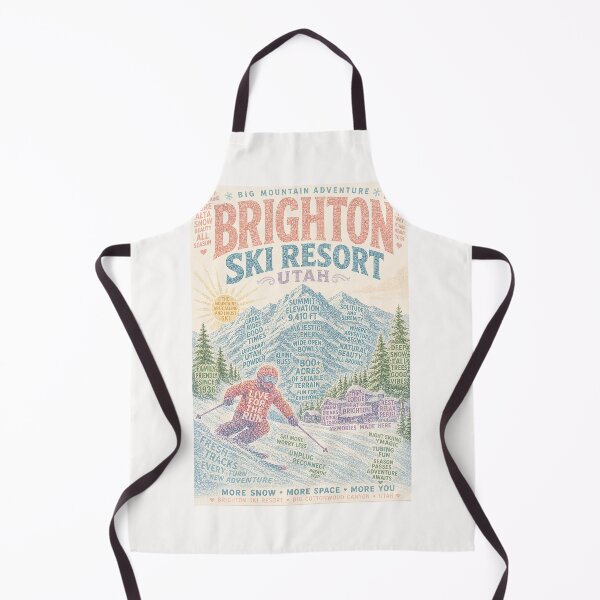 Item preview, Brighton Ski Resort Utah Big Cottonwood Canyon Wasatch Mountains designed and sold by Places On Earth.