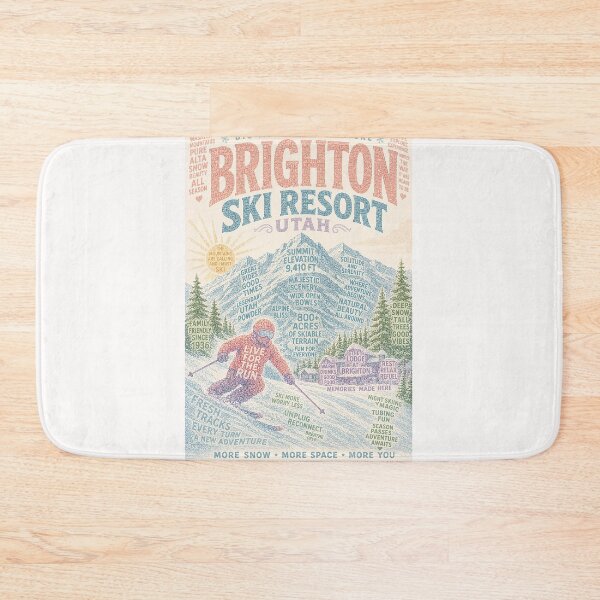 Item preview, Brighton Ski Resort Utah Big Cottonwood Canyon Wasatch Mountains designed and sold by Places On Earth.