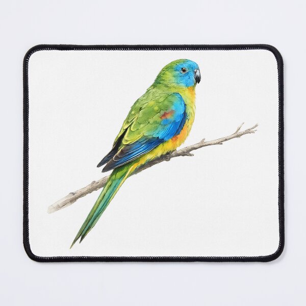 Item preview, Turquoise Parrot Watercolour Illustration designed and sold by Jaruart.