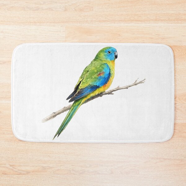Item preview, Turquoise Parrot Watercolour Illustration designed and sold by Jaruart.
