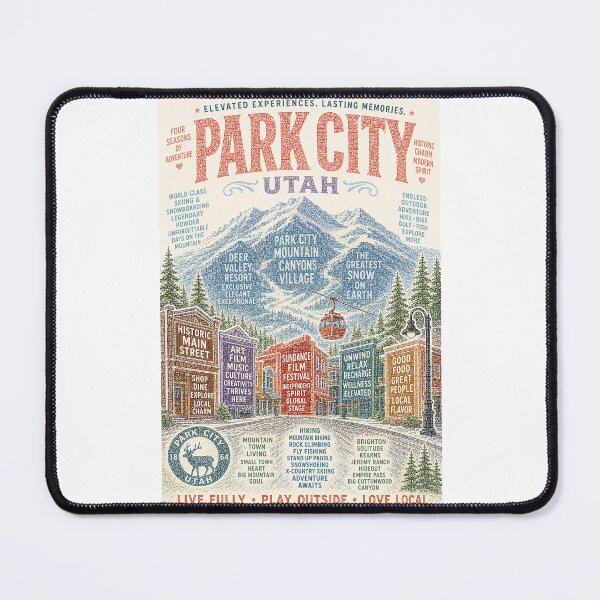 Item preview, Park City Utah Historic Main Street Deer Valley and Canyons Village designed and sold by Places On Earth.