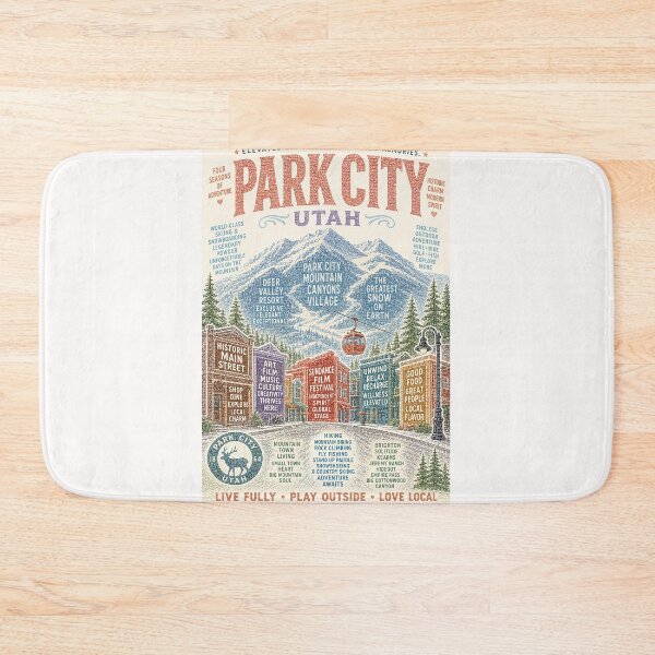 Item preview, Park City Utah Historic Main Street Deer Valley and Canyons Village designed and sold by Places On Earth.