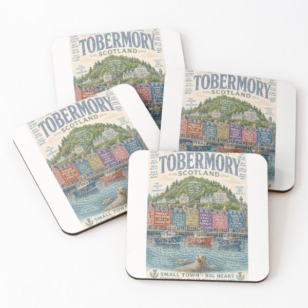 Item preview, Tobermory Isle of Mull Scotland Harbour and Hebridean Coastal Village designed and sold by Places On Earth.