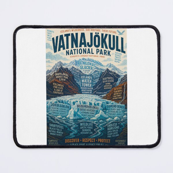 Item preview, Vatnajökull National Park Iceland Glacier and Jökulsárlón Landscape designed and sold by Places On Earth.
