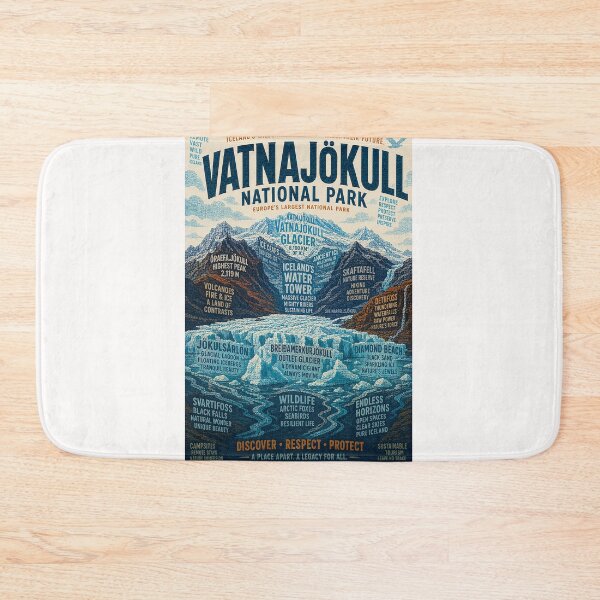 Item preview, Vatnajökull National Park Iceland Glacier and Jökulsárlón Landscape designed and sold by Places On Earth.