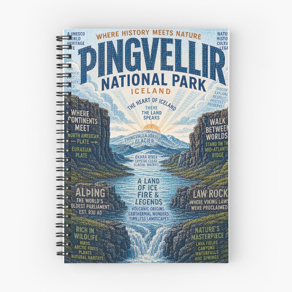 Item preview, Þingvellir National Park Iceland Mid Atlantic Rift and Alþingi Heritage designed and sold by Places On Earth.