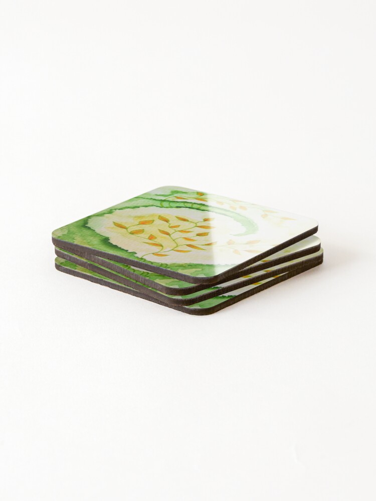 Thumbnail 4 of 5, Coasters (Set of 4), wave designed and sold by therootsofV.