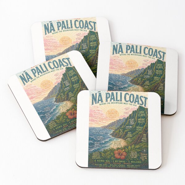 Item preview, Kauai Hawaii Nā Pali Coast Sea Cliffs Waimea Canyon Pacific Coast designed and sold by Places On Earth.