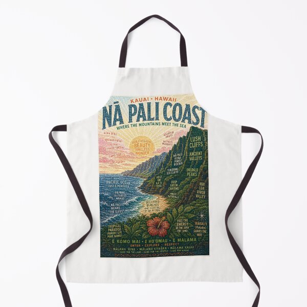 Item preview, Kauai Hawaii Nā Pali Coast Sea Cliffs Waimea Canyon Pacific Coast designed and sold by Places On Earth.