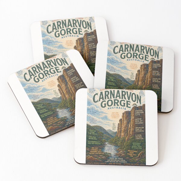 Item preview, Carnarvon Gorge Queensland Sandstone Cliffs Carnarvon National Park Australia designed and sold by Places On Earth.