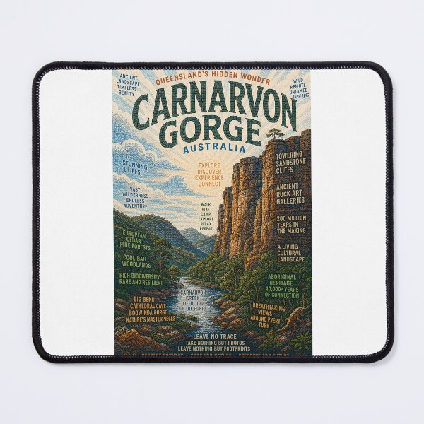 Item preview, Carnarvon Gorge Queensland Sandstone Cliffs Carnarvon National Park Australia designed and sold by Places On Earth.
