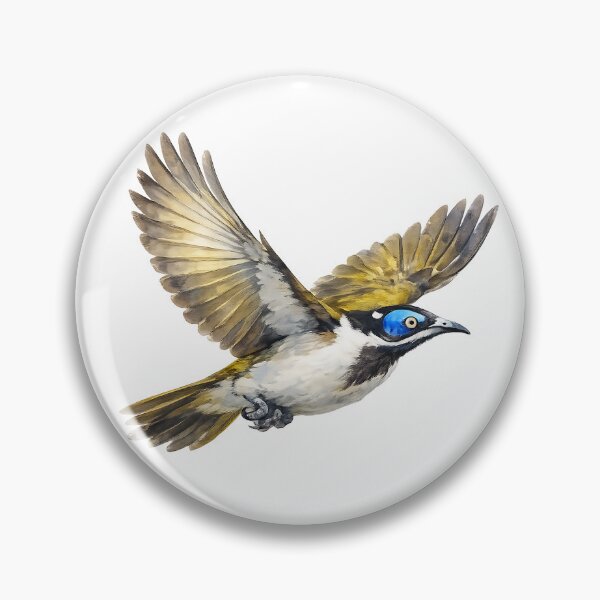 Item preview, Blue-faced Honeyeater Watercolour — Australian Bird designed and sold by Jaruart.