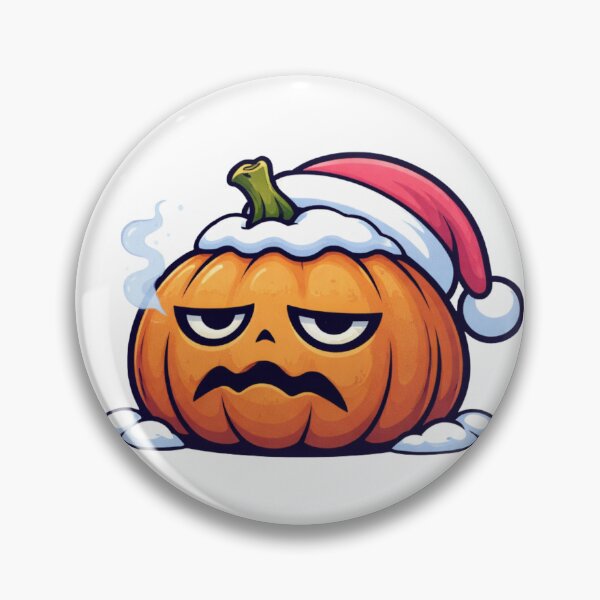 Item preview, Grumpy Christmas Pumpkin Cartoon designed and sold by DustyCuriositie.