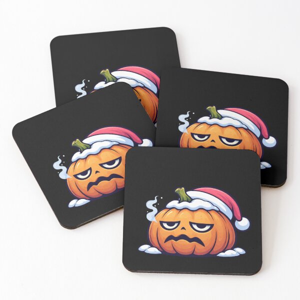Item preview, Grumpy Christmas Pumpkin Cartoon designed and sold by DustyCuriositie.