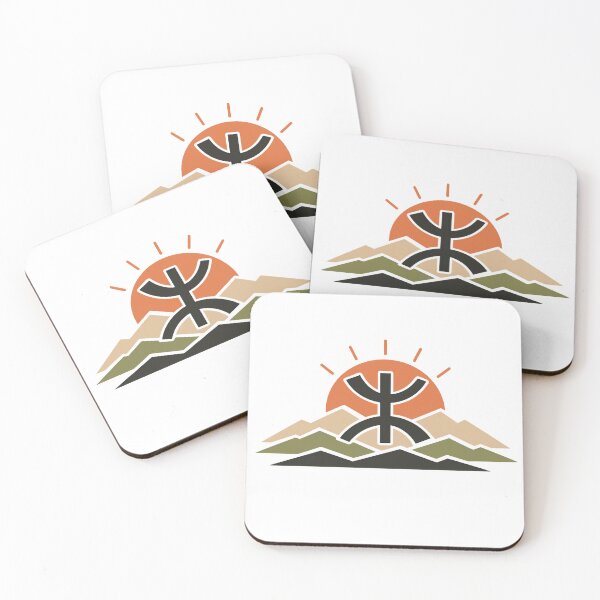 Item preview, Minimal Amazigh Sun Mountain Art designed and sold by salimarts5dz.
